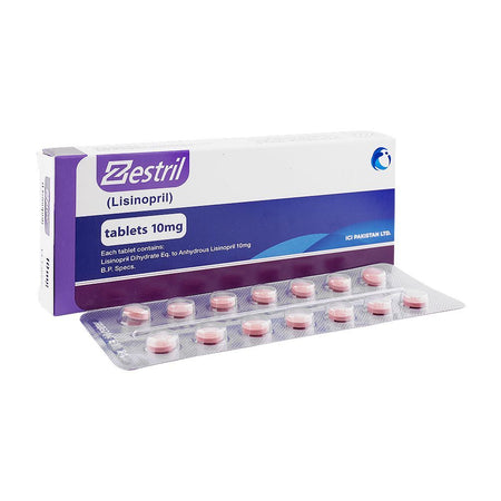 ICI Pharmaceuticals Zestril Tablet, 10mg, 14-Pack - Main Image