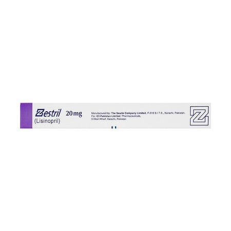 ICI Pharmaceuticals Zestril Tablet, 20mg, 14-Pack - Image 2