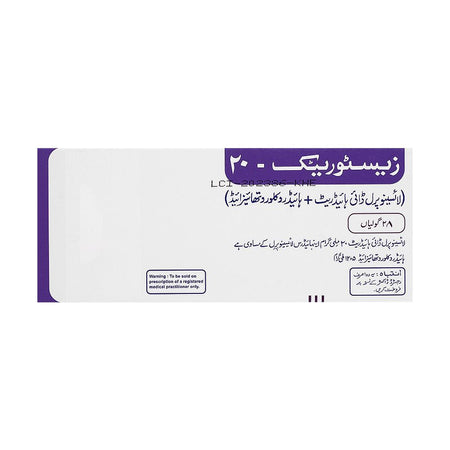 ICI Pharmaceuticals Zestoretic Tablet, 20mg, 28-Pack - Image 2