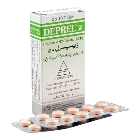Adamjee Pharmaceuticals Deprel 50 Tablet, 30-Pack - Main Image