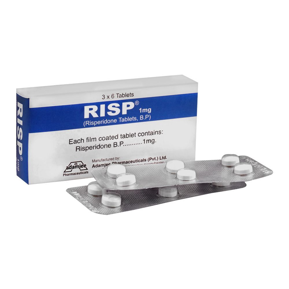 Adamjee Pharmaceuticals Risp Tablet, 1mg, 18-Pack - Main Image