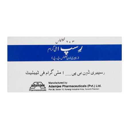 Adamjee Pharmaceuticals Risp Tablet, 1mg, 18-Pack - Image 2