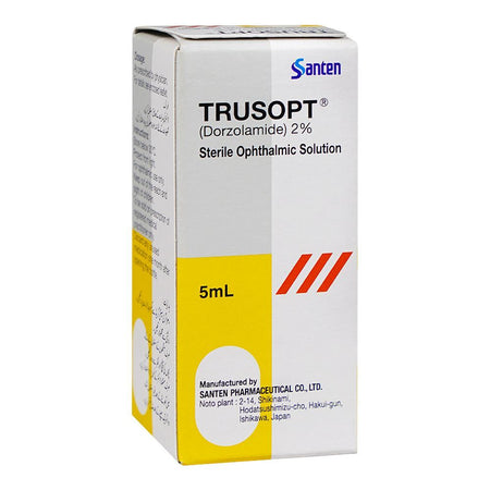 Trusopt 2% Sterile Opthalmic Solution, 5ml - Main Image