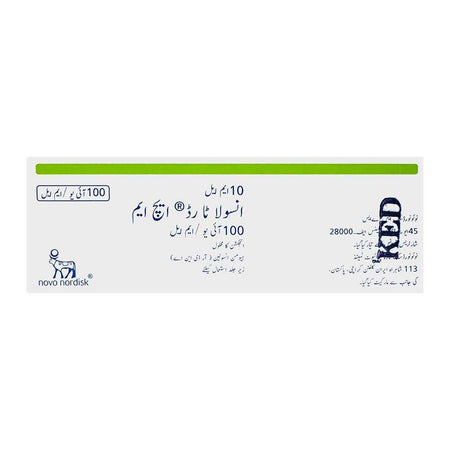 Novo Nordisk Pharma Insulatard HM Injection, 100IU/ml, 10ml - Image 2