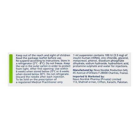 Novo Nordisk Pharma Insulatard HM Injection, 100IU/ml, 10ml - Image 4