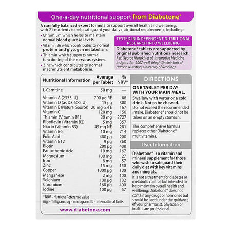 Diabetone Orignal Tablets, 30-Pack - Image 2