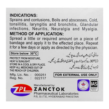 Zanctok Pharmaceutical Laboratories Kaolin Poultice, 100g - Image 3