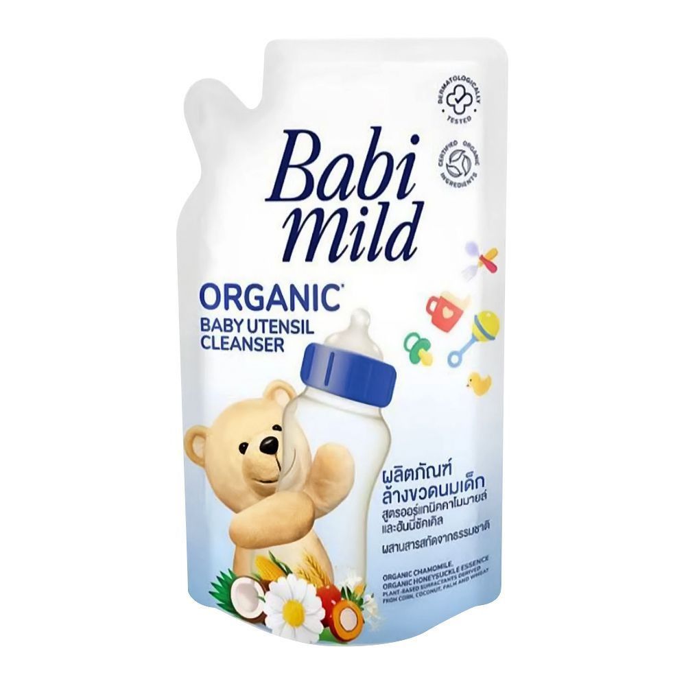 Babi Mild Organic Baby Utensil Cleanser, Pouch, 570ml - Main Image