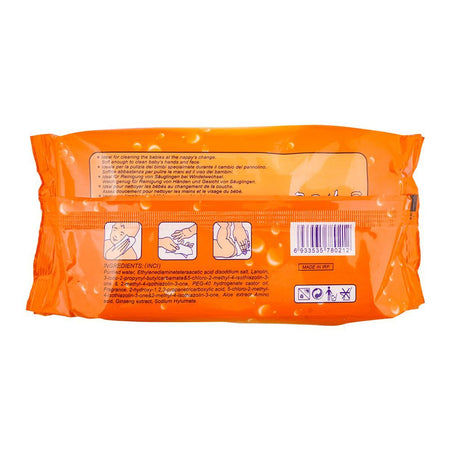 Susu Disposable Baby Wipes, Orange, 80-Pack - Image 2