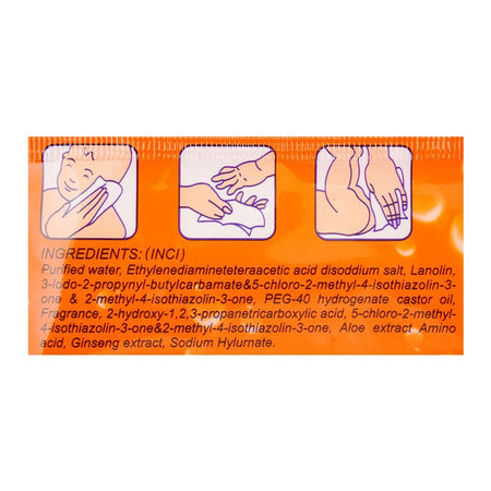 Susu Disposable Baby Wipes, Orange, 80-Pack - Image 3