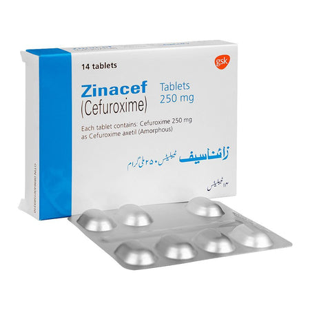 Zinacef Tablets Strip, 250mg - Main Image