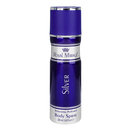 Royal Mirage Silver Refreshing Perfumed Body Spray, For Men & Women, 200ml - Main Image