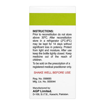 AGP Pharma Keflex Oral Suspension, 250mg/5ml, 60ml - Image 2