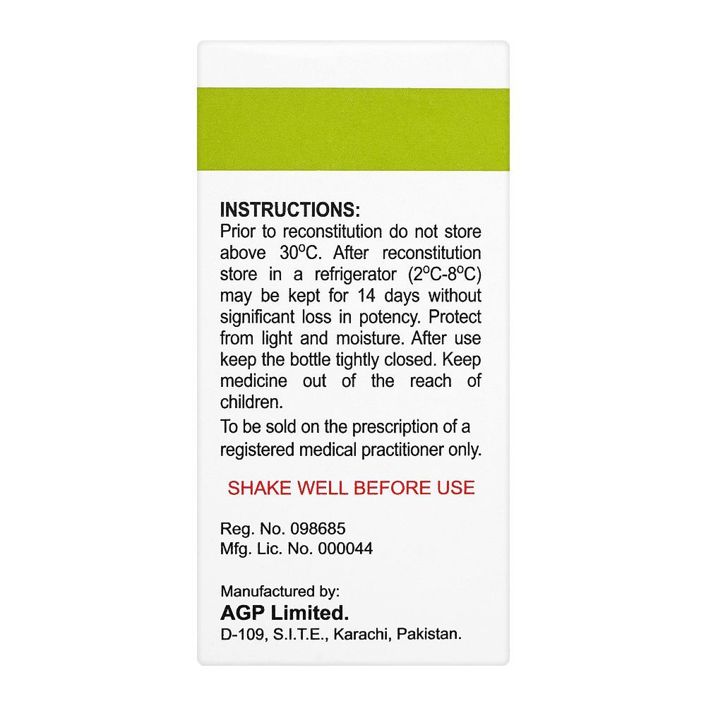 AGP Pharma Keflex Oral Suspension, 250mg/5ml, 60ml - Image 2
