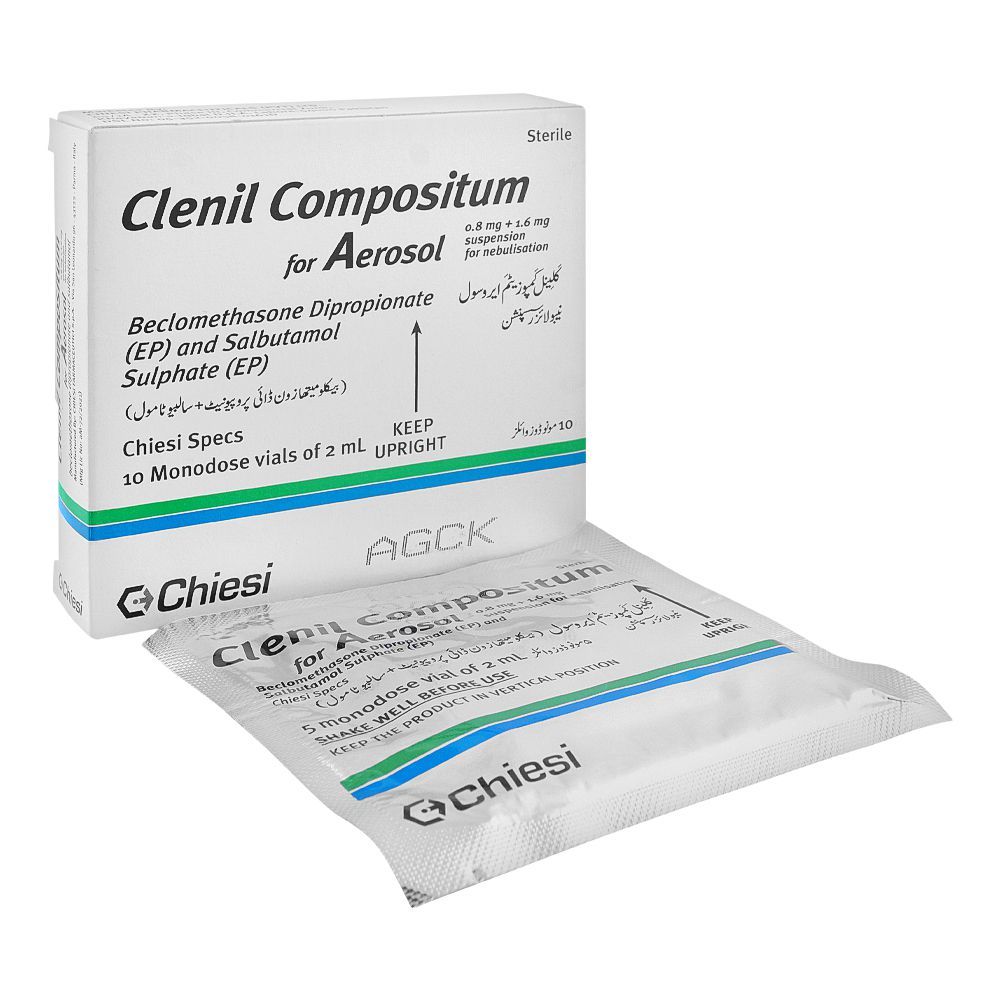 Chiesi Pharmaceuticals Clenil Compositum For Aerosol, 2ml - Main Image