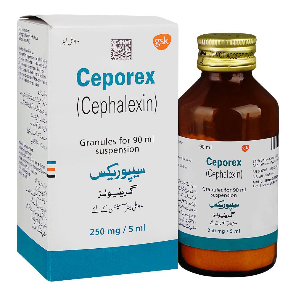 Ceporex Suspension, 250mg - Main Image