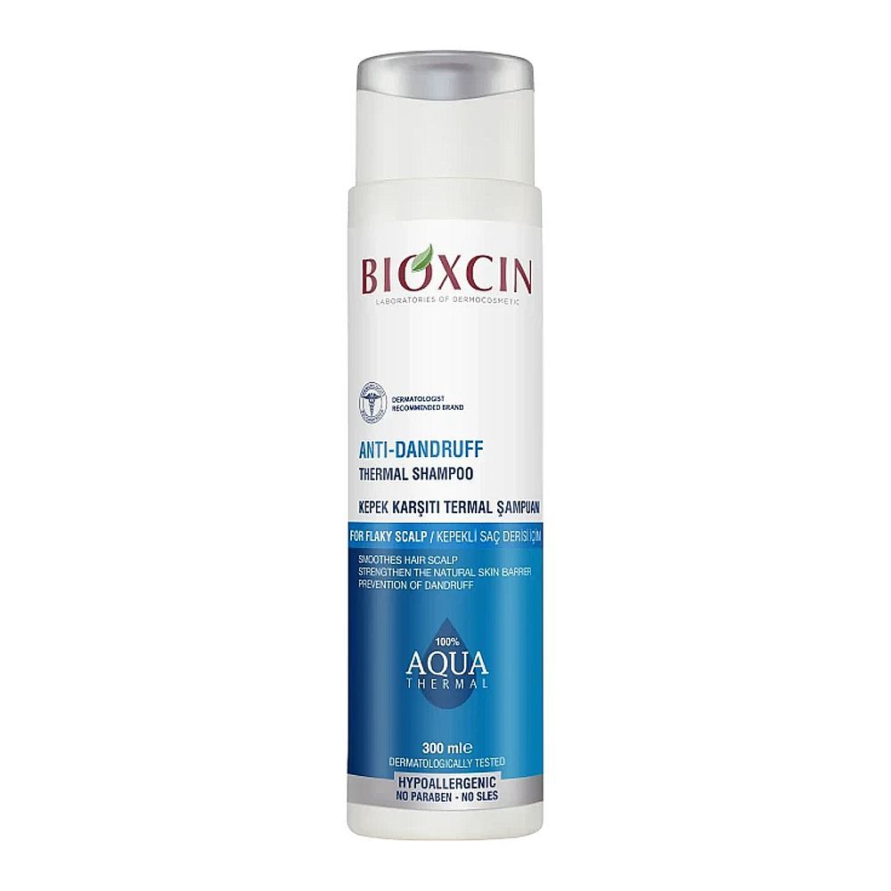 Bioxcin Anti-Dandruff Thermal Shampoo, No Paraben & Sles, For Flaky Scalp, 300ml - Main Image