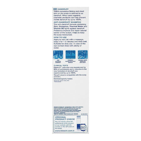 Bioxcin Anti-Dandruff Thermal Shampoo, No Paraben & Sles, For Flaky Scalp, 300ml - Image 4