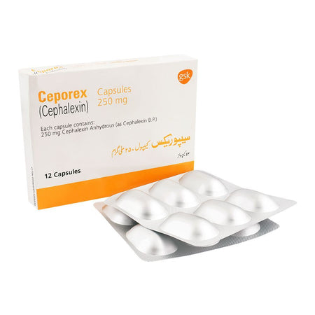 GSK Ceporex Capsule, 250mg, 12-Pack - Main Image