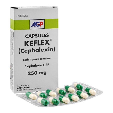 AGP Pharma Keflex Capsule, 250mg, 12-Pack - Main Image