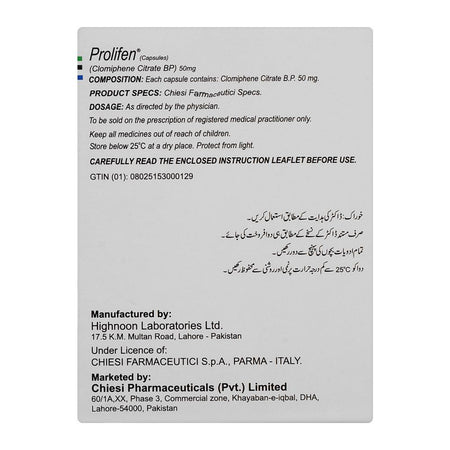 Chiesi Pharmaceuticals Prolifen Capsule, 50mg, 10-Pack - Image 2
