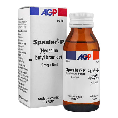AGP Pharma Spasler-P Syrup, 5mg/5ml, 60ml - Main Image