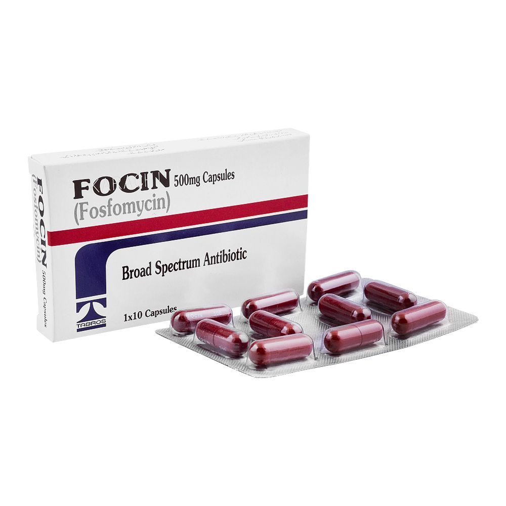 Tabros Pharma Focin Capsule, 500mg, 10-Pack - Main Image