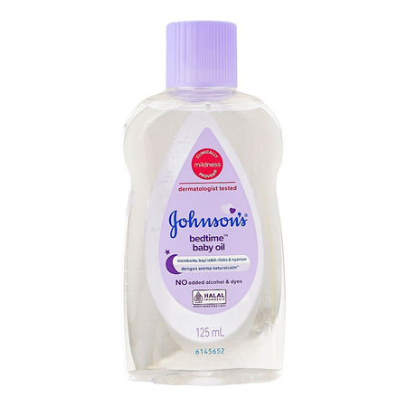 Johnson's Bedtime Baby Oil, Alcohol & Dyes Free, 125ml - Main Image