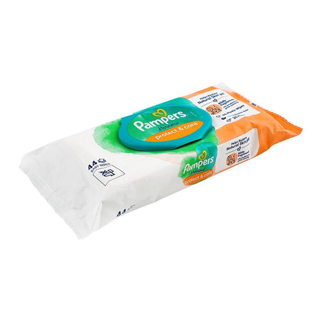 Pampers Protect & Care Baby Wipes, No Alcohol, 44-Pack - Main Image