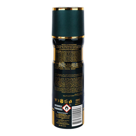 Royal Mirage Gold Refreshing Perfumed Body Spray, For Men & Women, 200ml - Image 2