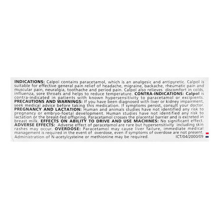 GSK Calpol Tablet, 1-Strip - Image 4