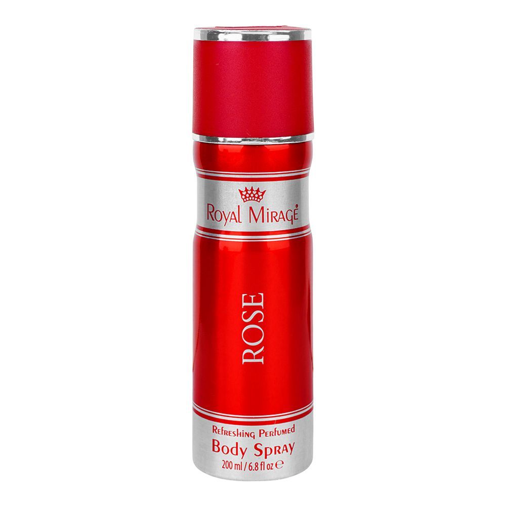 Royal Mirage Rose Refreshing Perfumed Body Spray, For Men & Women, 200ml - Main Image