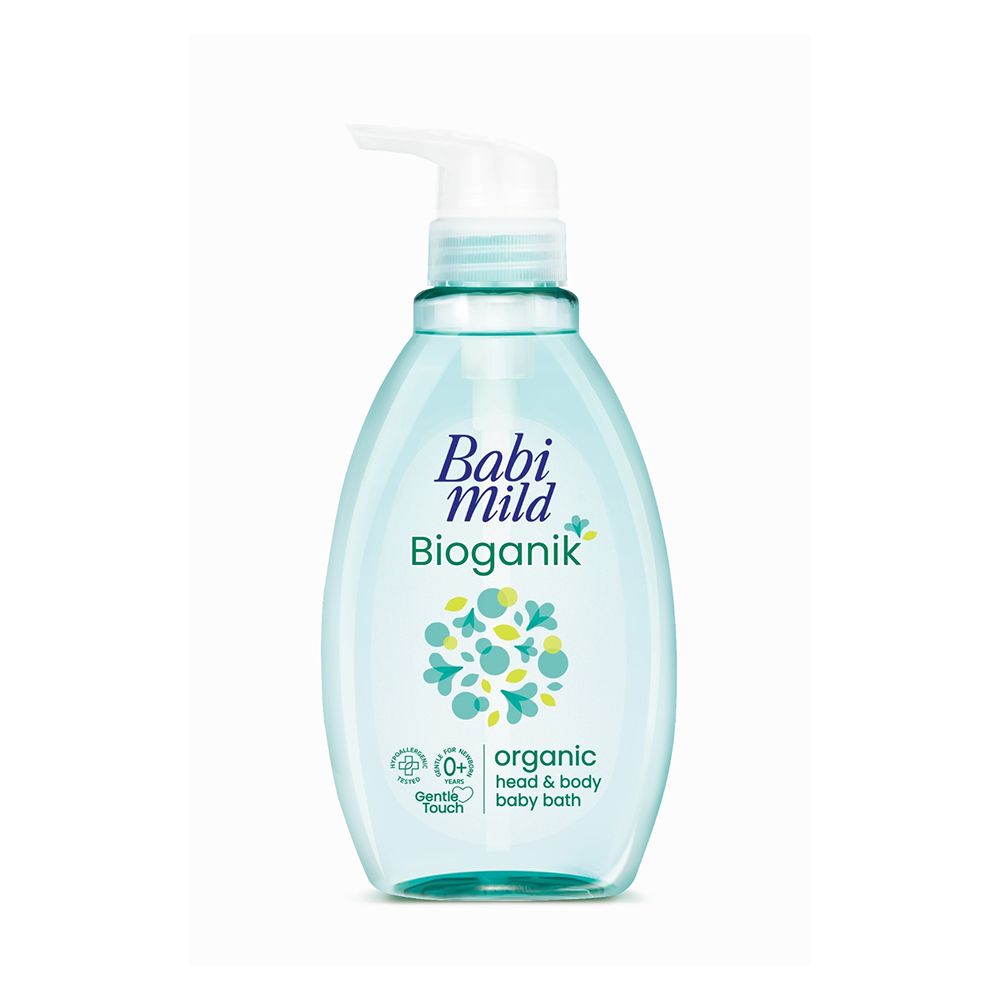 Babi Mild Bioganik Organic Head & Body Baby Bath Wash, 380ml - Main Image