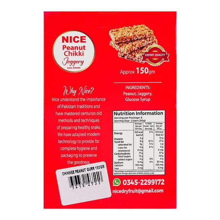 Nice Peanut Brittles (Moong Phali Chikki Jaggery), 150g - Image 2