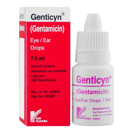 Ray Phrama Genticyn Eye/Ear Drops, 7.5ml - Main Image