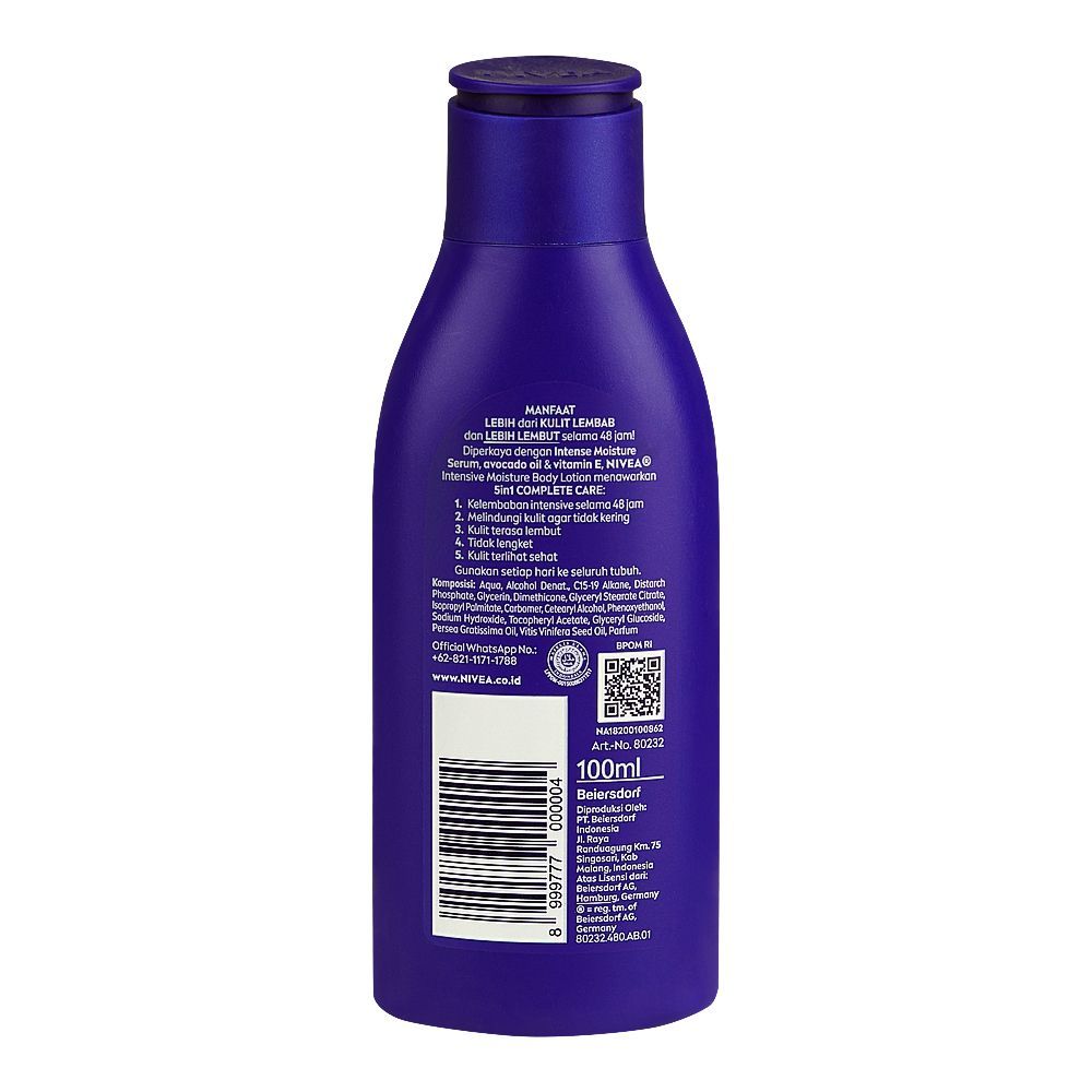 Nivea Intensive Moisture Body Lotion 100ml - Image 2