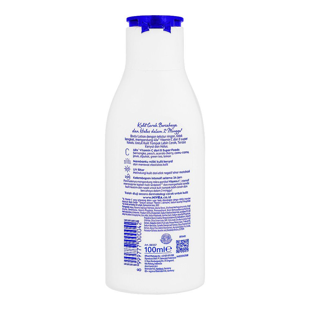 Nivea Extra Bright Radiant & Smooth Body Lotion, 100ml - Image 2