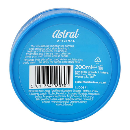 Astral Original Face & Body Moisturizer Cream, Glycerin, For Moisturized Skin, 200ml - Image 2