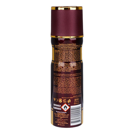 Royal Mirage Original Refreshing Perfumed Body Spray, For Men & Women, 200ml - Image 2