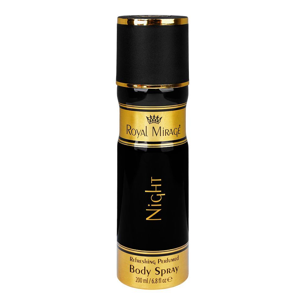 Royal Mirage Night Refreshing Perfumed Body Spray, For Men & Women, 200ml - Main Image