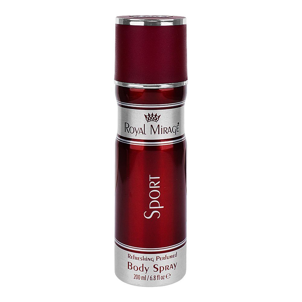 Royal Mirage Sport Refreshing Perfumed Body Spray, For Men & Women, 200ml - Main Image