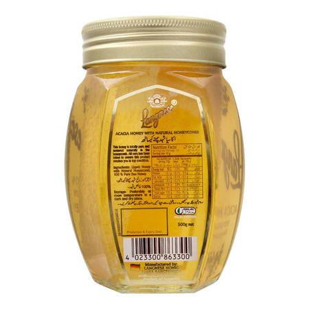 Langnese Acacia Honey With Natrual Honeycomb, 500g - Image 2