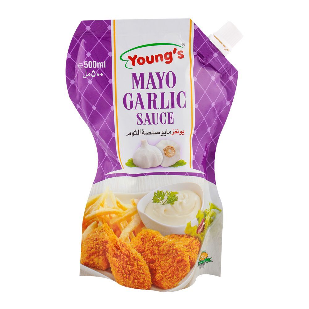Young's Mayo Garlic 500ml - Main Image
