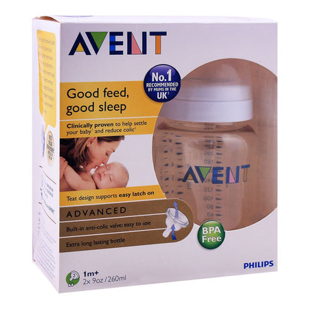 Avent Feeding Bottle, 2-Pack, 1m+, 260ml/9oz, SCF663/27 - Image 3