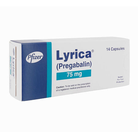 Pfizer Lyrica Capsules, 75mg, 14-Pack - Main Image