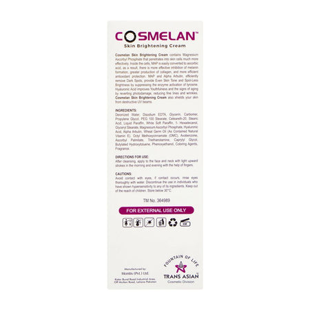 Cosmelan Skin Brightening Cream, 25g - Image 2