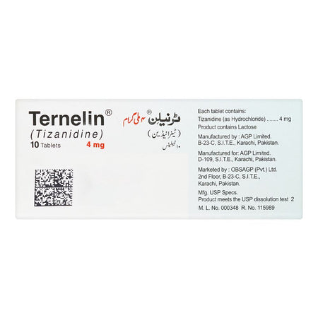 Ternelin Tablets Box, 4mg - Image 2