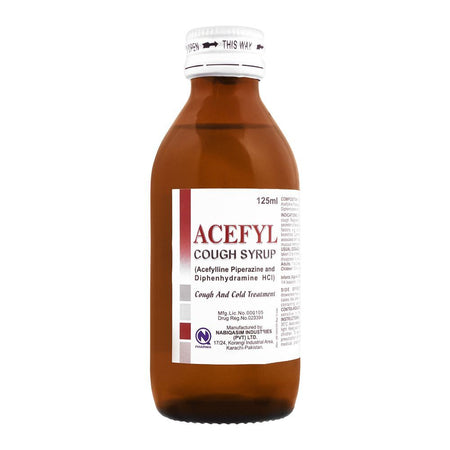 NabiQasim Acefyl Cough Syrup, 125ml - Main Image