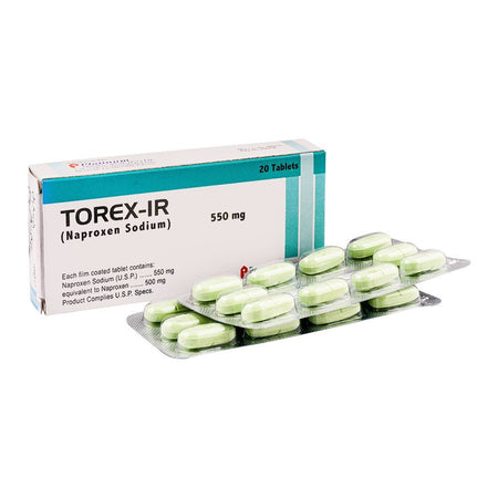 Platinum Pharmaceuticals Torex-IR Tablet, 550mg, 20-Pack - Main Image