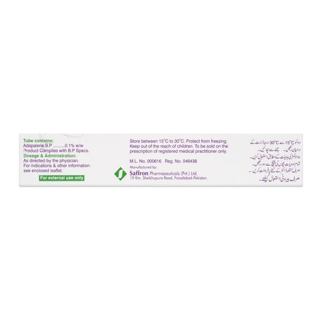Saffron Pharmaceuticals Clear 0.1% Cream, 15g - Image 3